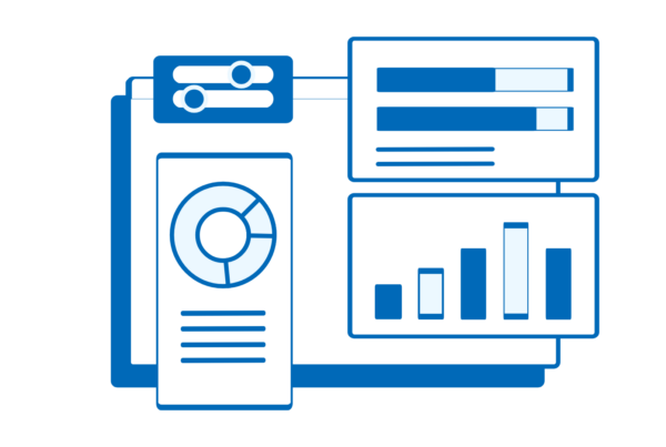 Aptic Consulting - Digital analytics dashboard with charts and graphs